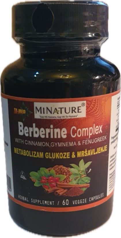 BERBERINE COMPLEX za mršavljenje i metabolizam glukoze 60 caps-Mi Nature;