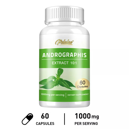 Andrografis 1000mg Extract 10.1; 60 kaps. - Podrška snažnom imunitetu,protiv gripa i virusa,u borbi sa kancerom detox jetre,jačanje zdravlja zglobova,Pslalae-Tajland