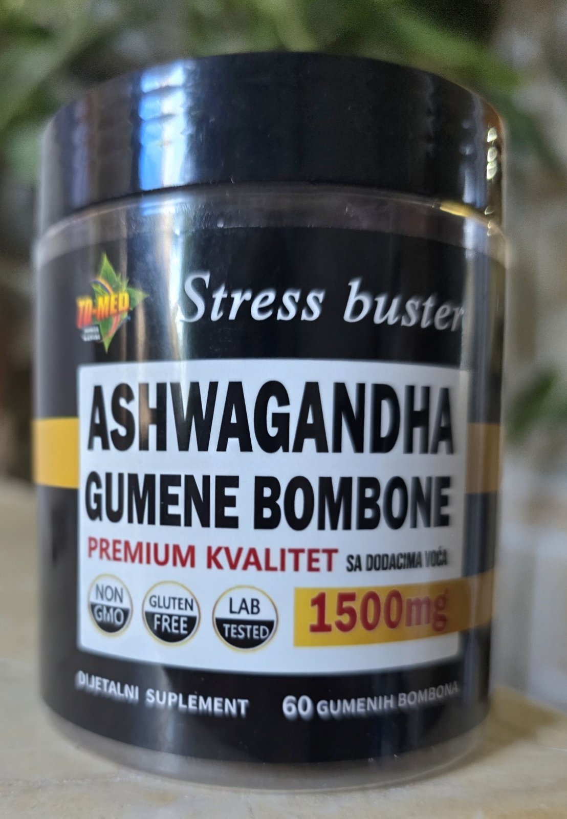 ASHWAGANDHA GUMMIES-60 Gumenih bombona sa dodatkom extrata iz voća i vit.D2; za manje stresa i više pozitivnog raspoloženja,energije...Naš Brend proizveden za naše tržište!