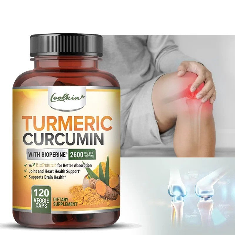 Kurkuma-Turmeric Kurkumin;60 kaps.-sa BioPerine,(95%;kurkumina) - podržava zdravlje zglobova (elastičnost i ukočenost),probave, antioksidans i imunitet,kardio-vaskularno zdravlje;2600,mg u 2 kapsule,Coolkin USA