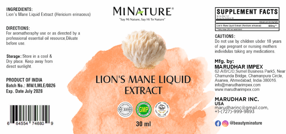 Lavlja Griva-Lions Mane Extract u liqudu,kapi-30ml;"Mi Nature"-Original;za bolju koncetraciju,učenje,memoriju i fokus;Prvi put kod nas ! Akciska cijena-iskoristi je