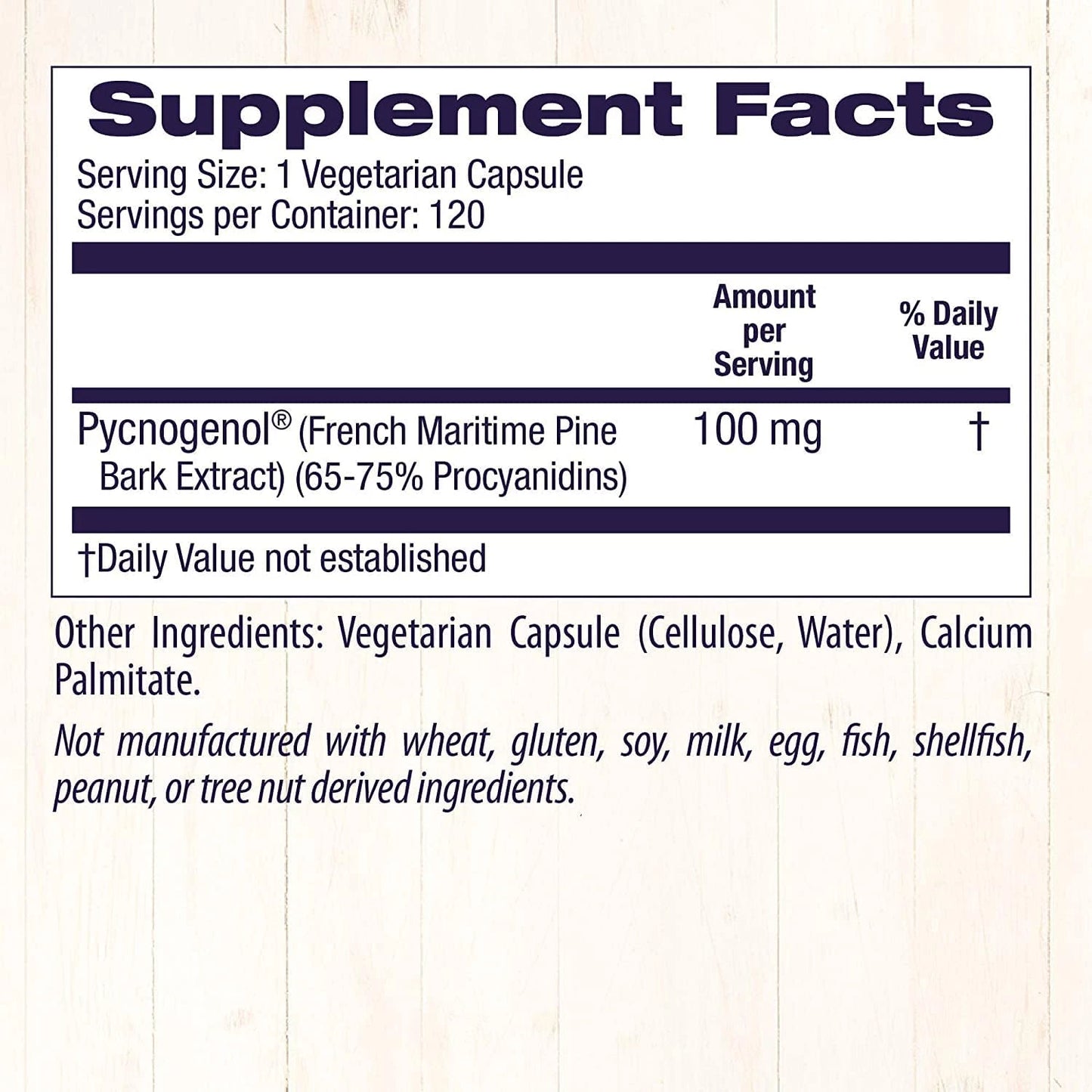 Pycnogenol (Piknogenol)-Extrakt 100 mg, 60 Softgell kapsula;Za vaš kardiovaskularni sistem i srce,zglobobe-kosti;za više Energije,konjigtivne funcije...za vašu kožu i još toga