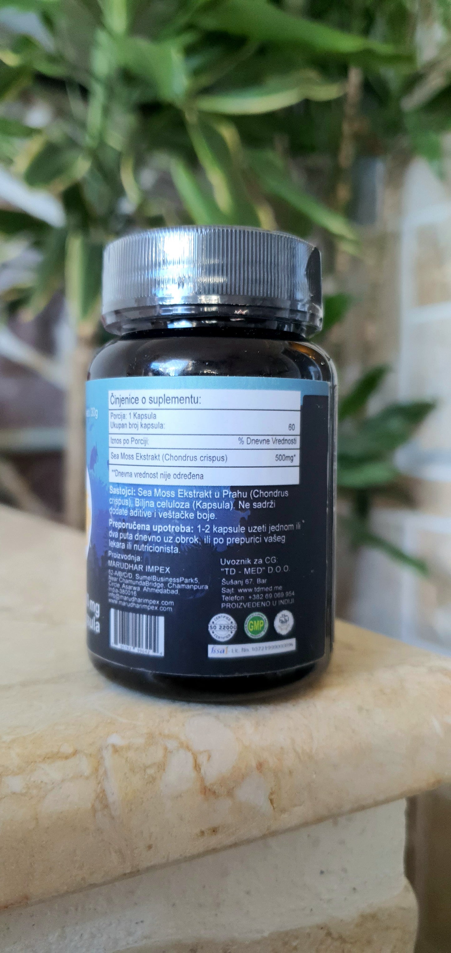 Sea Moss Extract -Morska mahovina 500mg/60 caps. Mi Nature