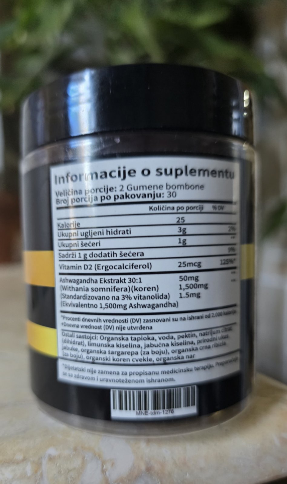ASHWAGANDHA GUMMIES-60 Gumenih bombona sa dodatkom extrata iz voća i vit.D2; za manje stresa i više pozitivnog raspoloženja,energije...Naš Brend proizveden za naše tržište!