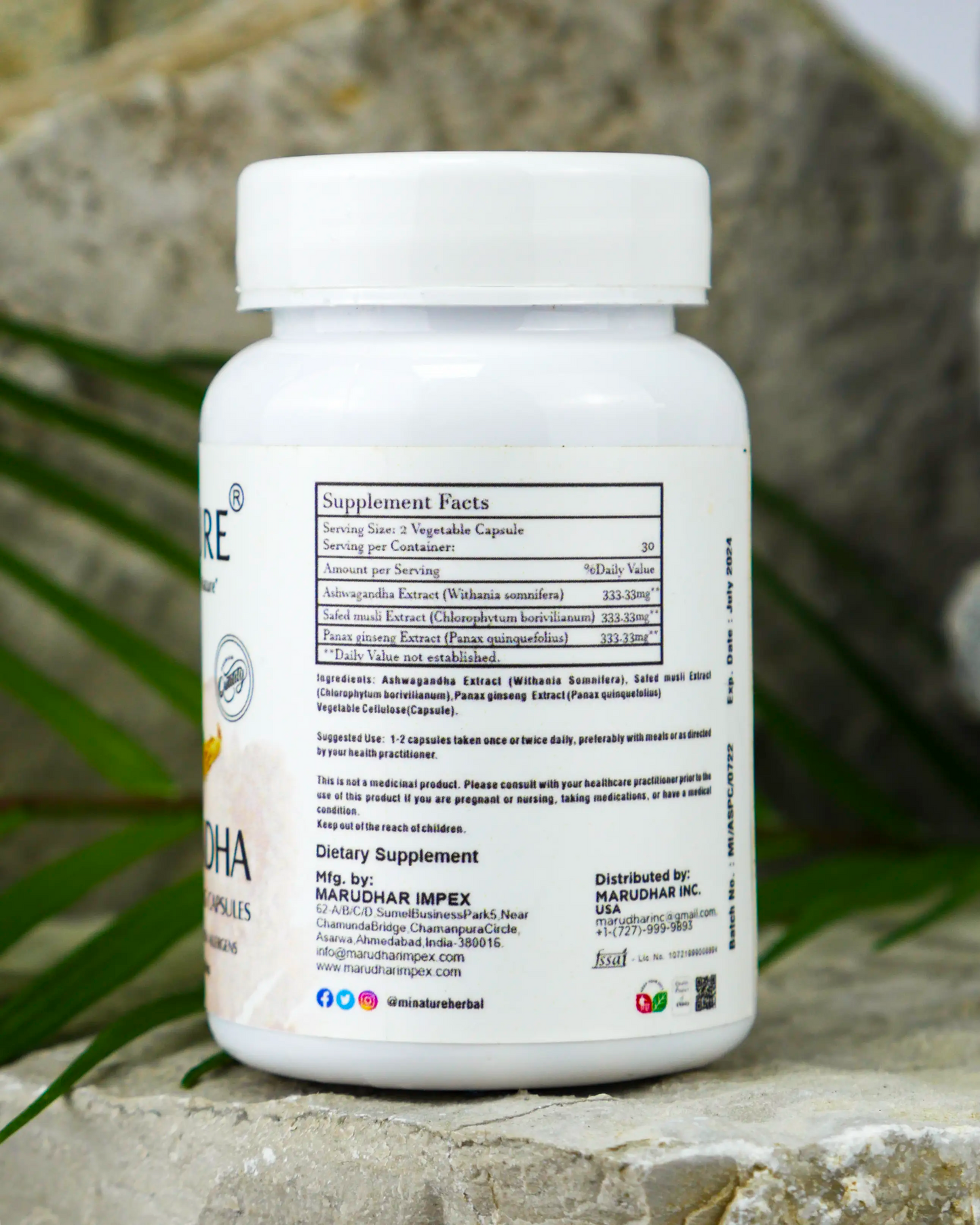 Asvaganda (sa dodatkom Safed Musli i Panax Ginseng)