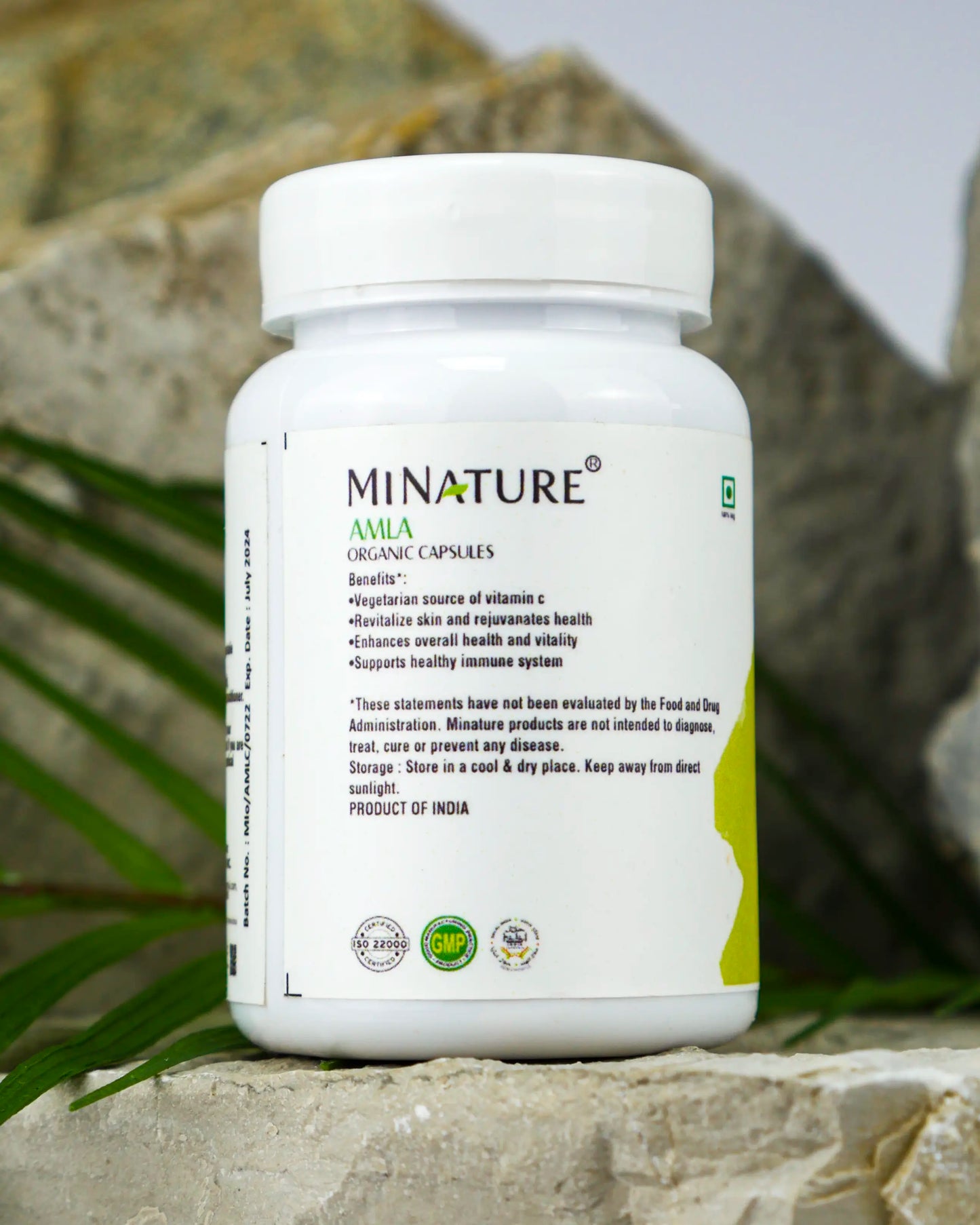 Amla 500mg Organik ,60 kapsula- Mi Nature Indija Origina