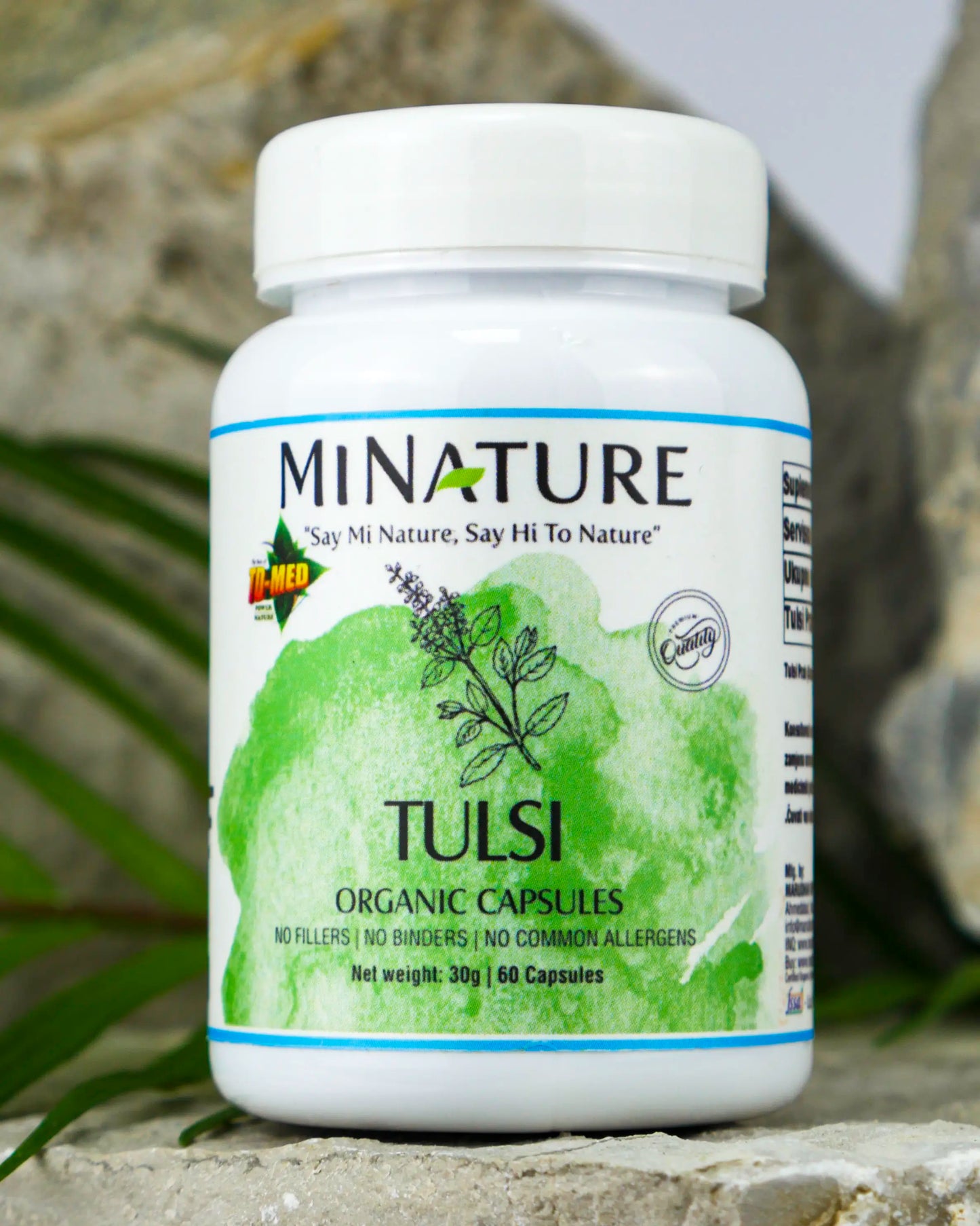 Tulsi -Indiski Sveti Bosiljak 450mg 60 kapsula Mi Nature Iriginal