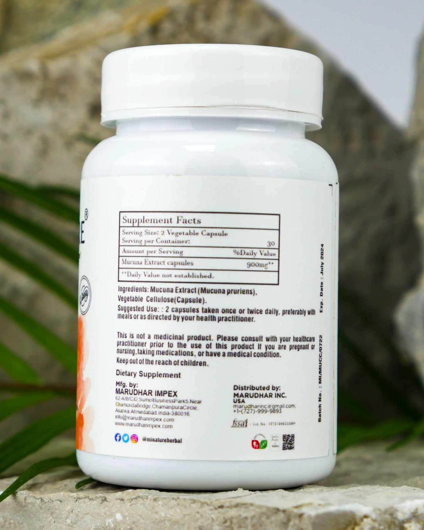 Mucuna-(Mukuna ) 450mg 60 kapsula; Mi Nature Indija