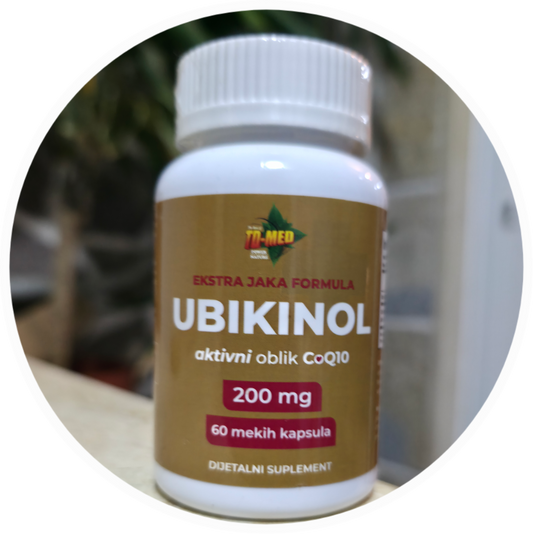 Ubiqunol-Kaneka 200mg- 60 soft gell,Welbody proizvodjač za naš brend; Podrška srcu i krvnim sudovima,energije i smanjenje umora, sportske performanse i oporavak,podrška protiv starenja, plodnosti oba pola,Reklamna Akciska cijena (ograničene količine)