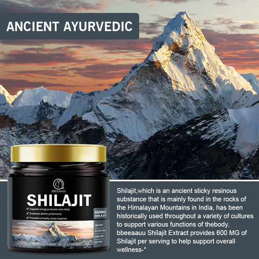 SHILAJIT gell-smola 60g za više od 100 dana,Rastvorljiv u vodi,kafi.mleku i napitcima,za poboljšanje izdržljivosti, promociju snažnog zdravlja i obnavljanje vašeg cjelokupnog zdravlja BEAU-Himalayas CN (Distributer za USA