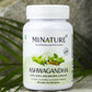 Ashwagandha sa Gotu Cola +Brahmi(Bacopa) Extract 60 caps/1000mg dnevna doza 2 kaps.-3 u 1 u kapsuli;"Mi Nature"-Indija ,Snažna podrška za Stres, Fokus, pamćenje i emocionalnu ravnotežu
