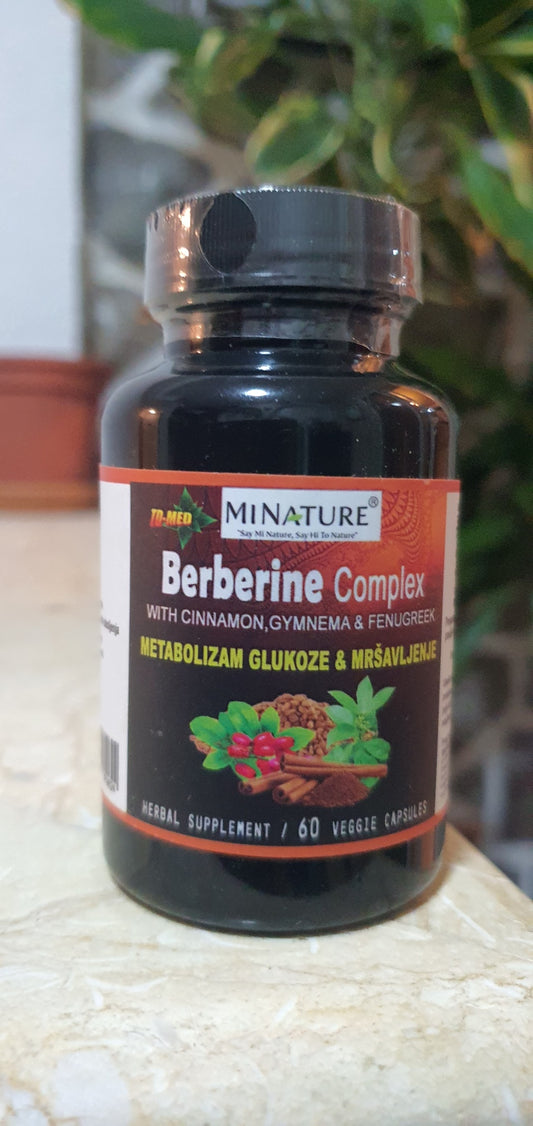 BERBERINE COMPLEX za mršavljenje i metabolizam glukoze 60 caps-Mi Nature;