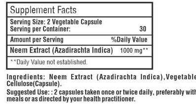 Nim 60 kapsula | Neem - 500 mg;"MI-Nature"-Original;Čista koža. Jak imunitet. Prirodna detoksikacija.Bez alergena,organik,veštačkih dodataka-čisto