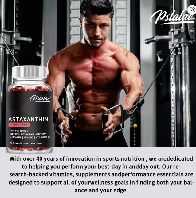 Astaxantin(*Astaksantin) 60 kapsula(u 2 kaps.12mg) - snažan antioksidans, Podržava oči i kožu(UV zrake), mišiće,Za Imunitet,kardio i srce,mozak,... .Omiljen i kod sportista i ljudi koji se izlažu suncu...