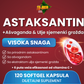 Astaksantin( Astaxanthin) +Ashwagandha i semenke Grožđa extract ulje-visoke snage,120 kaps.( od 24mgAstaxanthina + dodatci u 2 kapsule) ,za zdravlje kardiovaskularnog sistema,očiju,kože,zglobova i imunitet, Reklamna akcija