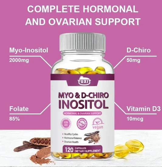 Mio&D-Chiro-Inozitol;u 2 kapsule sadrži Myo-Inositola2000mg + D-Chiro inozito 30mg;120 kapsula s Folatom 340mgDFE +-Ograničene količine!