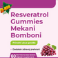 Resveratrol gummies 60 mekanih bombona;Podrška zdravlju srca,Antioxidantna zaštita,za imunitet,vitalnost,bolji metabolizam i dobru energiju.Prvi put kod nas-Reklamna akcija...ISKORISTE je !
