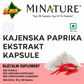 Kajenska paprika Extract-"Cayenne Peper"60 kaps/1000mg u 2 kaps.",Za bolju cirkulaciju,energiju i toplinu tela, manji LDL Holesterol > Naš Brend sa Sertifikatom kvaliteta