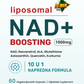 Liposomal NAD+ Boosting 60 caps;10 u 1,Napredna Formula(Energija. Zaštita. Dugoročna vitalnost.)u kombinaciji NAD+, Resveratrola,Quercentina,Glutationa i snažnih biljnih extrata za zdrav proces starenja.,Naš BREND prvi put na tržištu sa Reklamnom cenom