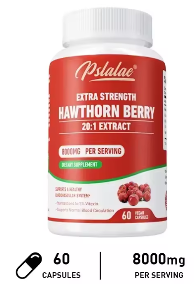 Ekstrakt Gloga 20:1, jačina 8000 mg - Podržava krvni pritisak(Blago snižavanje krvnog pritiska) i zdravu cirkulaciju,smanjenje nervne napetosti koja diže pritisak