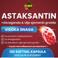Astaksantin( Astaxanthin) +Ashwagandha i semenke Grožđa extract ulje-visoke snage,120 kaps.( od 24mgAstaxanthina + dodatci u 2 kapsule) ,za zdravlje kardiovaskularnog sistema,očiju,kože,zglobova i imunitet, Reklamna akcija