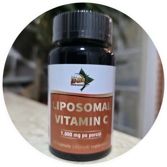 Liposomal C 1000mg/60 kasula,,proizveden  za nas po formuli Dr.Merkole;Idealno za Imunitet,sezone gripa,podrška za Kolagen  i za pušače....Izrazito BIORASPOLOŽIV za ćelije za razliku od drugih!Naš Brend