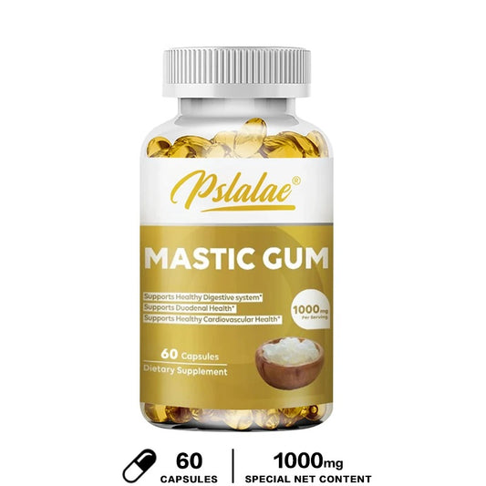 MASTIC GUM 60 caps,1000mg(doza u 2 caps).;Psalac-USA,za digestivne probleme i borba sa Heliko bakterijim želudca i bolju probavu