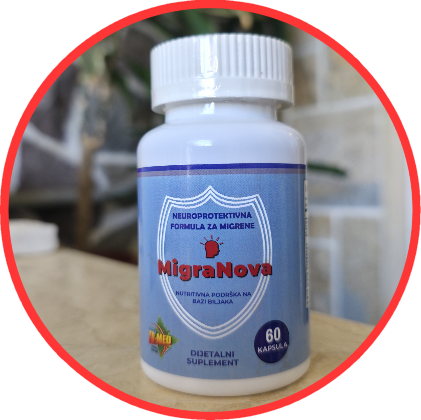 MIGRANOVA-Neuroprotektivna formula za učestale MIGRENE, sa CoQ10 i Biljna nutritivna podrška | 60 kaps.;Kombinuje vitamine B kompleksa, magnezijum, CoQ10 i biljne ekstrakte Feverfew, Butterbur i Ashwagandha — sinergija koja doprinosi za mnogo toga