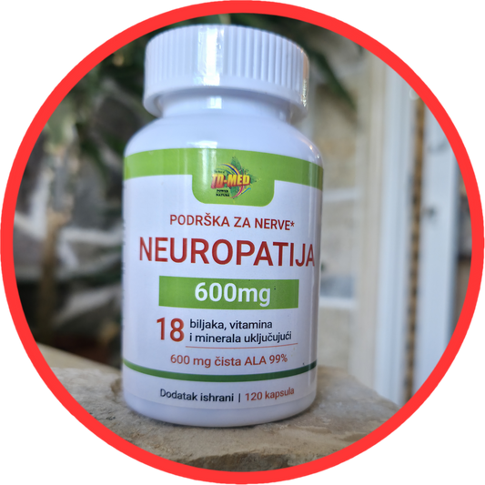 Neuropathy-Neuropatija suplement;120 kapsula,18 u 1 ;Za pomoć kod neuropatskog bola,za stopala,potkožnog tkiva,ramena ,ruke, prste,noge i poboljšanje funkcija nerava;REKLAMNA AKCIJSKA cijena!!!
