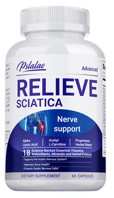 Relieve Sciatica Capsules-Kapsule za bolove kod IŠIJASA - u zglobovima i ledjima, za svakodnevno zdravlje nervnog sistema, kostiju i živaca, uravnotežuju upalu