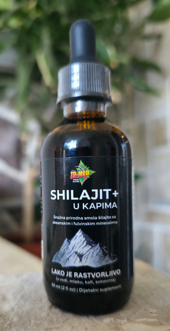 Shilajit u kapima 60ml-1460mg,Lako rastvorljivo ,100%prirodno sa sertifikatom,sa >60%Filvinske kiseline;>85 svih minerala;Prvi put kod nas,Za više energije i vitalnosti..Reklamna akciska cijena.