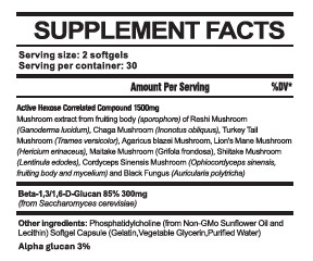 AHCC Liposomal 60 caps.1500mg-(2 caps doza) sa dodatkom Beta Glucana za pojačanje imuniteta;Jedinstveni oblik sa mnogo više benefita na našem tržištu prvi put,Naš brend sa Reklamnom Akciskom cijenom