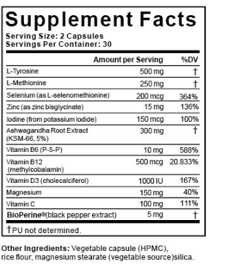 Hypo-Thyroid Podrška za probleme Hipoterioze štitne;Complex 60 kaps.;Naš Brend u saradnji sa Wellboody-USA i preporuci Veštače Intelegencije;Novitet sa Reklamnom Akciskom cenom!