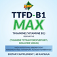  TTFD‑B1 MAX 60 caps.(Derivat B1 sa bitnim dodatcima)-Sinergijska formula za energiju i nervni sistem,za više elana,motivacije i manje umora,Za Energiju kakvu niste osetili!... još toga,Naš BREND sa sertifikarom-prvi put kod nas Reklamna Akciska cijena