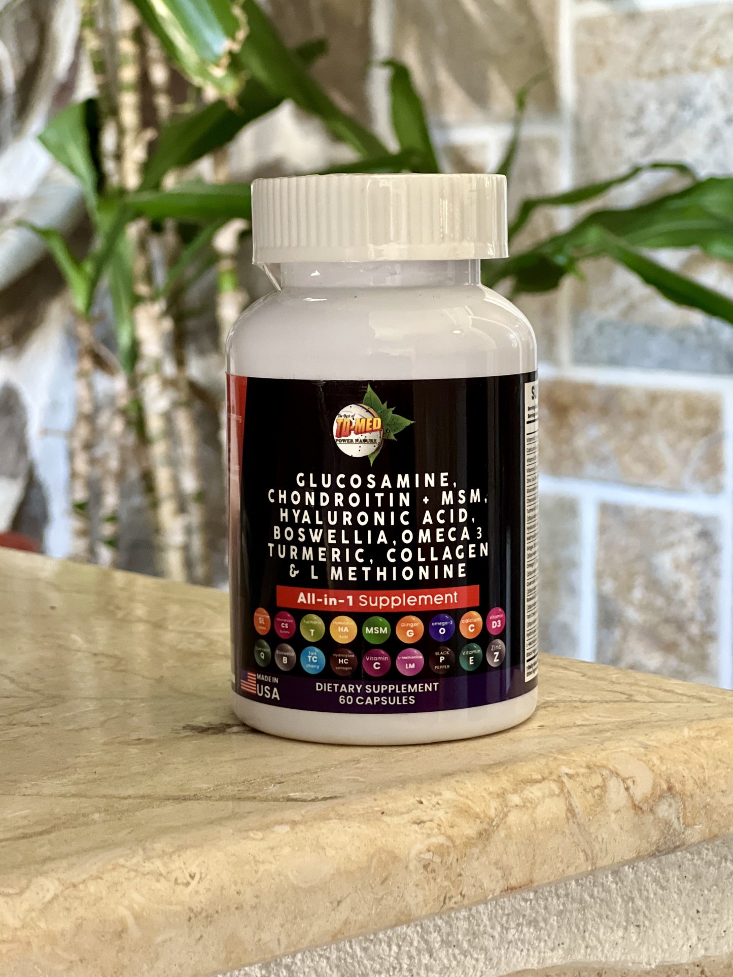 Glukozamin+ dodatci sa Hondroitinom,MSM(Sumpor),Hilauronik Acid,Boswellia(Tamjan),OMEGA3-Lana Extract 20:1,Turmeric(Kurkuma sa kurkuminoidima)Kolagen&L-Metionom;Za vaše kosti i bolne zglobove, za REGENERACIJU!Jedinstvena FORMULA