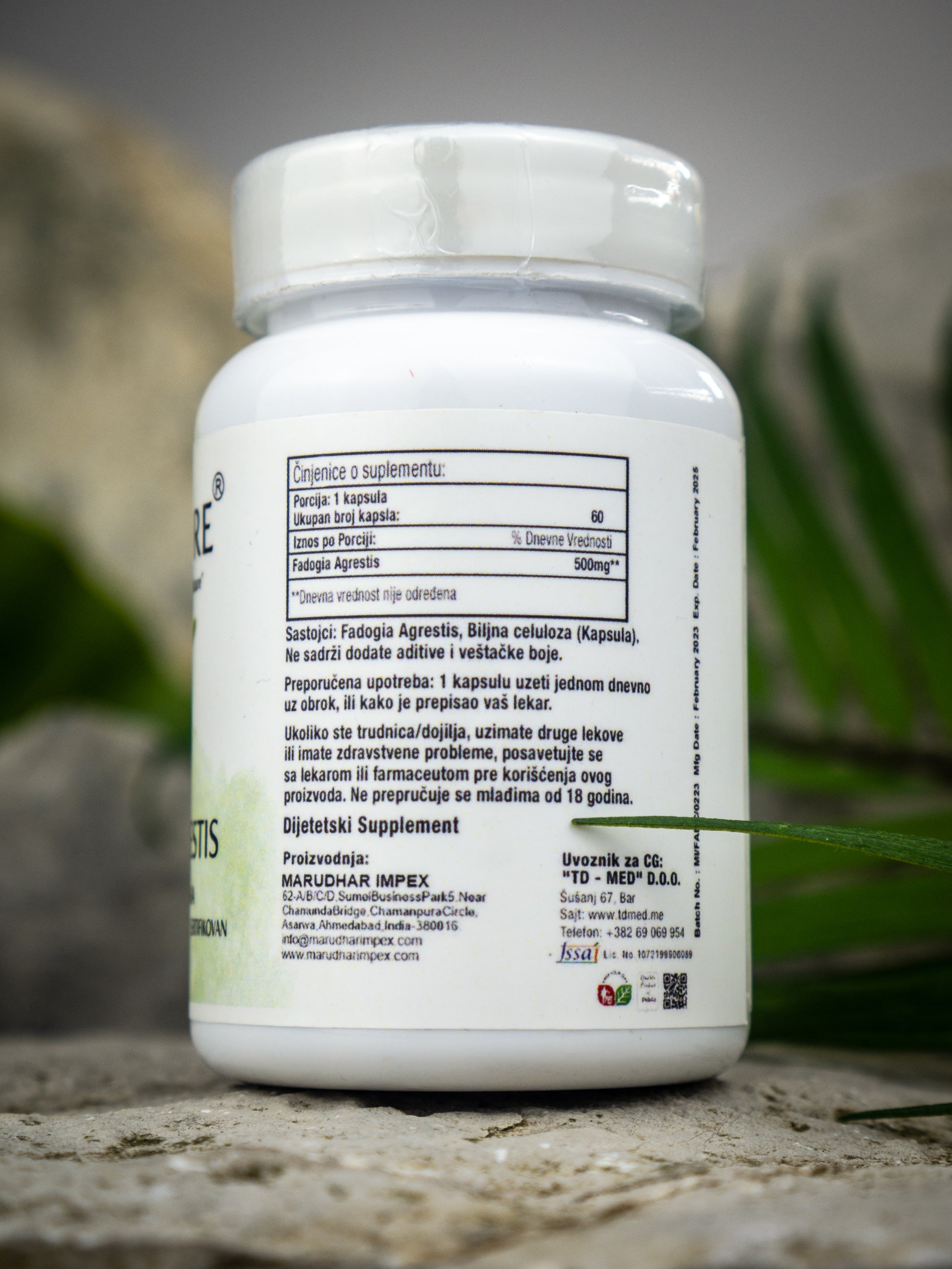 Fadogia Agrestis 500mg 60 kapsula